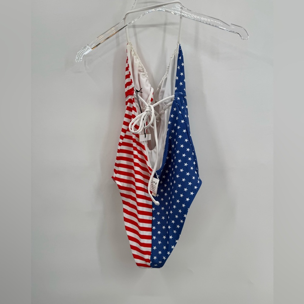 Stars & Stripes One Piece in American Flag size‎ small NWT - Picture 3 of 7